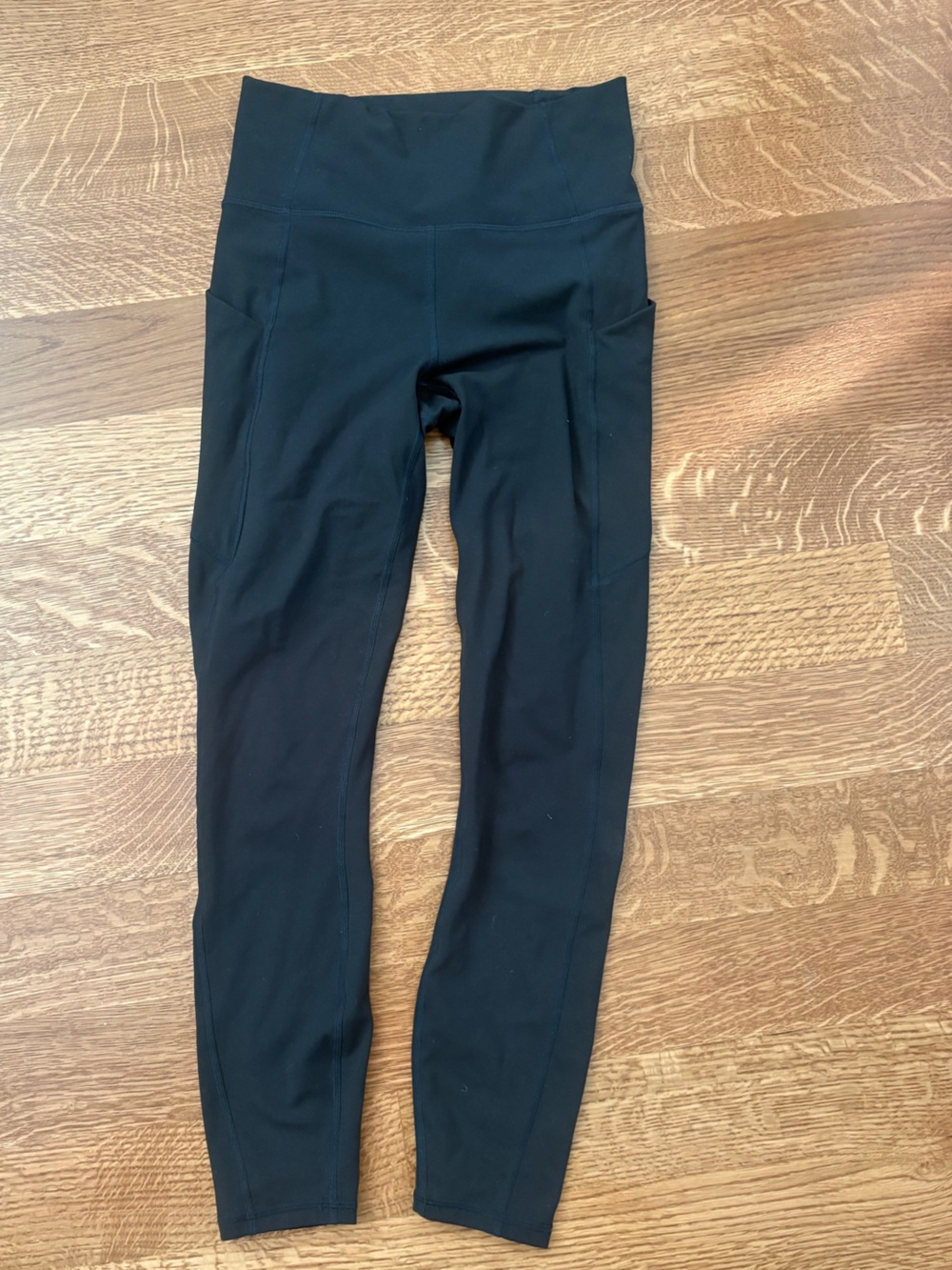 Fabletics High-Waist Black Leggings with Side Pockets
